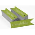 thumbnail image 2 of Inkdotpot Pack Of 100 Real Silver Foil Paper Tags Happy Birthday Favor Hang Tags, 2 of 6