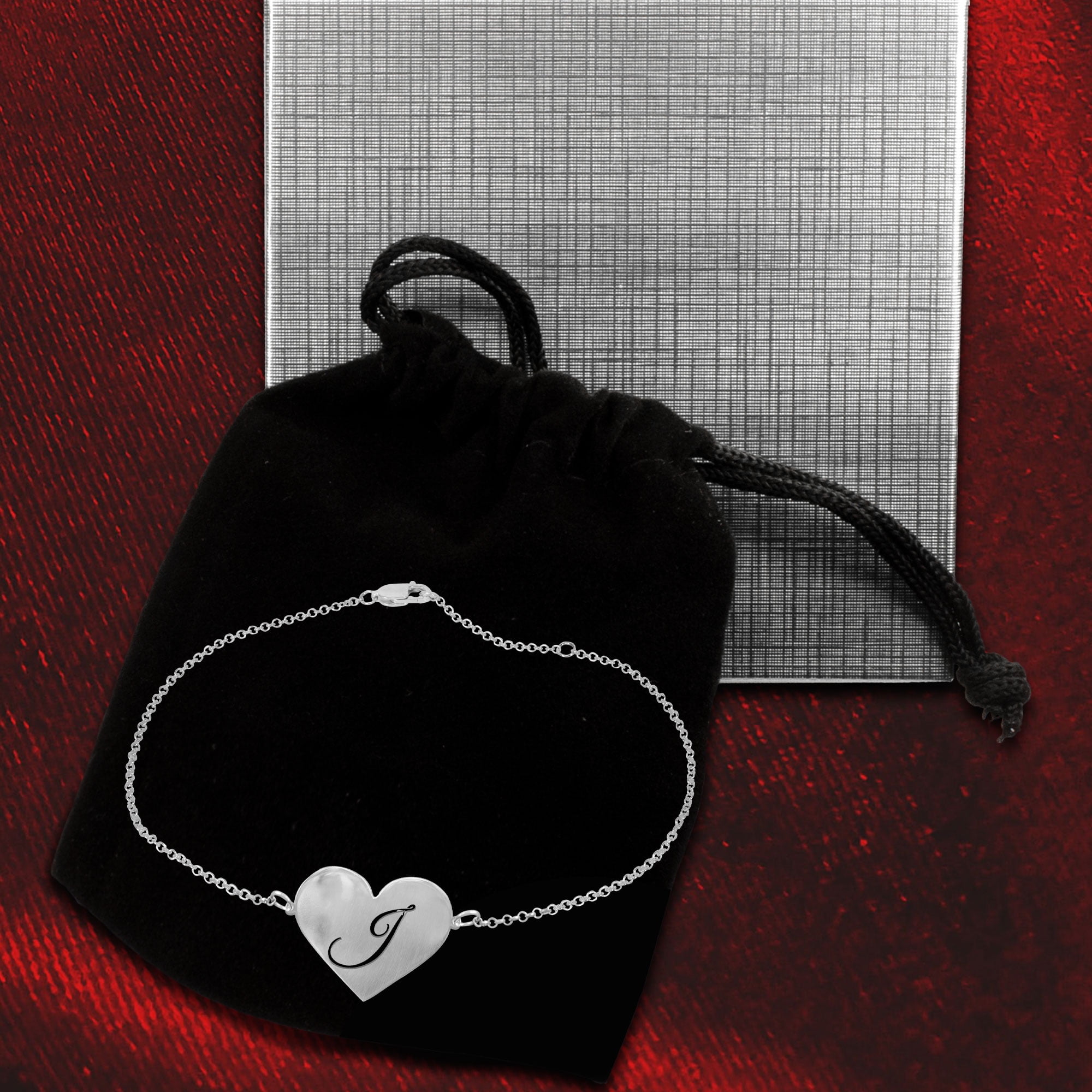 Initial Heart Anklet