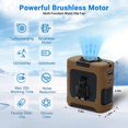 thumbnail image 3 of Ventilador de cintura portátil MRCHYDZ Strong Airflow 40H Runtime 10000 mAh, 3 of 9