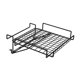 thumbnail image 1 of Organizador de puerta de gabinete plegable, resistente, multifunción, de acero inoxidable, para colgar Negro, 1 of 9