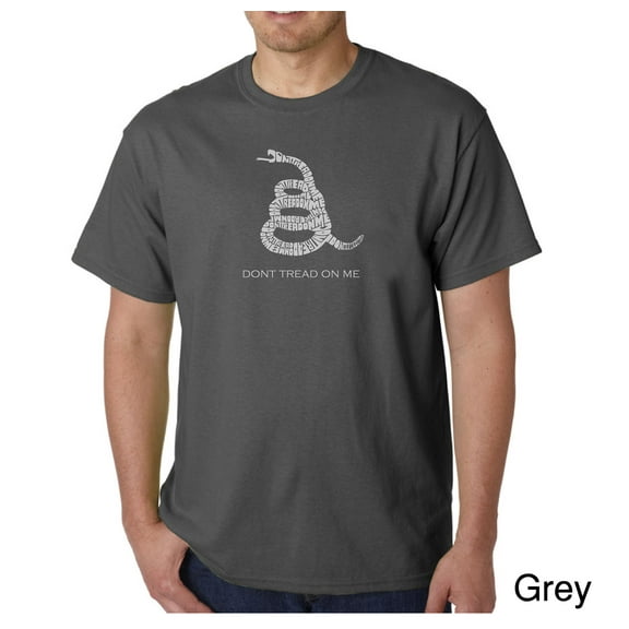 LA Pop Art Men's Word Art T-Shirt - DONT TREAD ON ME