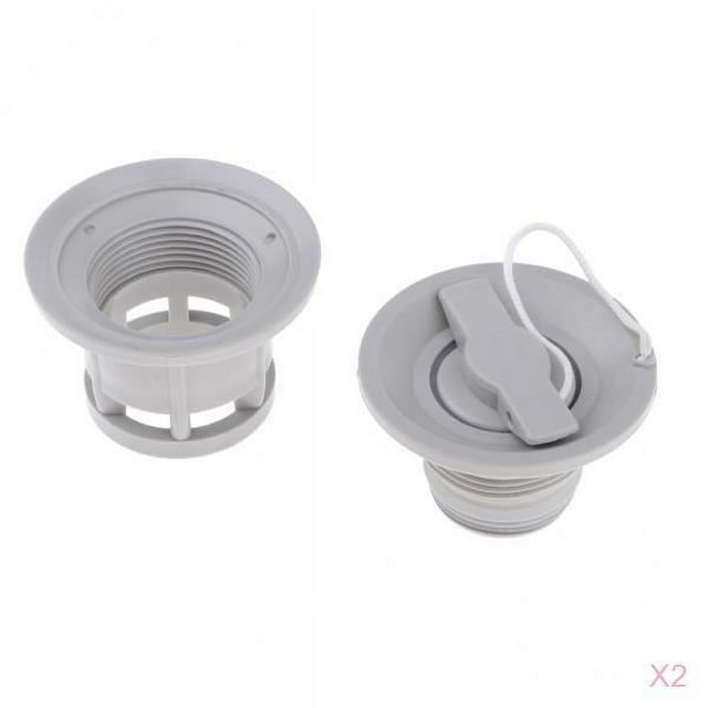 Almencla 2x 6-Holes Inflatable Kayak Air Valve Rubber Raft Boat Airbed Dinghy Plug Valves