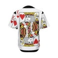 thumbnail image 2 of King Of Hearts Playing Card Print Active Baseball Jersey For Men And Women, Poker Button Down Women’S Baseball Team Shirts., 2 of 4