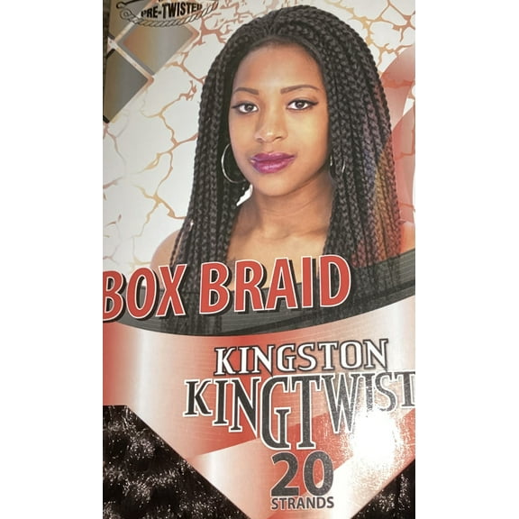 Kingston King Twist  20 Stands Box Braid Crochet 18” inch  - Color #4(L)