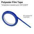 thumbnail image 3 of 1 Rolls Blue 0.47 Inch x 72 Yards Polyester Film Electrical Tape PET Tape High Temperature Heat 12mm x 66m, 3 of 6