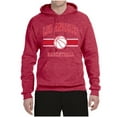 thumbnail image 2 of Wild Bobby City of Los Angeles LAR Basketball Fantasy Fan Sports Unisex Hoodie Sweatshirt, Vintage Heather Red, X-Large, 2 of 5
