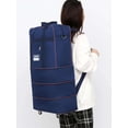thumbnail image 4 of Gustave Expandable Rolling Duffle Bag with Wheels, Large Capacity Foldable Carry on Travel Duffel Bag Weekender Luggage Suitcase for Men Women - Navy, 4 of 10
