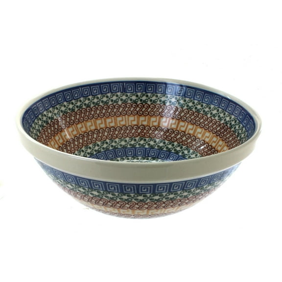 Blue Rose Polish Pottery Athena Medium Serving Bowl