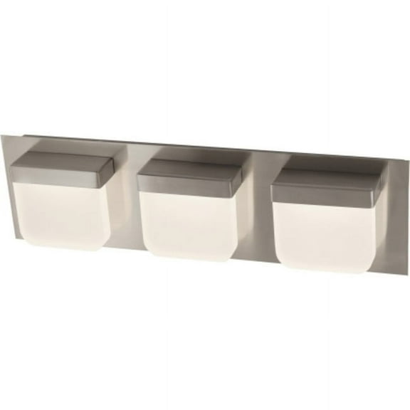 Volume Lighting V1253-33 3 Light 19" Wide Integrated Led Bathroom Vanity Light - Nickel