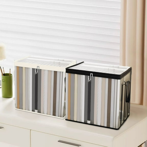 under $5 Usloyux Foldable Storage Bag with 2 Handle & Zipper Clear Storage Bag Pocket Transparent Moving Bags Household Clothing Storage Organizer Container for Bedroom, Closet, Dormitory