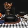 thumbnail image 3 of Mainstays 10.5 in Round Plastic Halloween Bats Dinner Plate, Black, 3 of 6