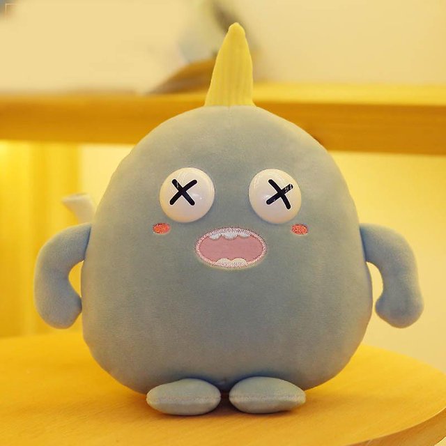 Cute Monster Shape Plush Toy Fun Expression Stuffed Plush Toy Cushion For Kids