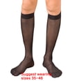 thumbnail image 3 of Men Fashion Sheer Pattern Dress Socks Thin Nylon Long Tube Calf Socks Stockings for Business Suit and Formal Use, 3 of 9