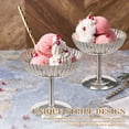 thumbnail image 3 of 2Pcs Stainless Steel Ice Cream Bowl Ice Cream Cup Dessert Cup Metal Dessert Goblet Mini Yoghurt Cup Silver Sauce Dish Pudding Sorbet Footed Bowl Appetiser Fruit Serving Holder, 3 of 11