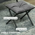 thumbnail image 6 of HOMCOM Lazy Chair and Ottoman with Side Pockets, Accent Chair, Gray, 6 of 8