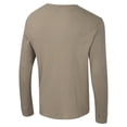 thumbnail image 3 of Men's Colosseum  Tan Michigan State Spartans Great Outdoors Henley Long Sleeve Shirt, 3 of 3