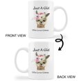 thumbnail image 4 of kunlisa Just A Girl Who Loves Frogs Ceramic Mug-11oz Coffee Milk Tea Mug Cup, Cute Cartoon Green Frog Mug Cup,Hippo Lovers Gifts,Teens Girls Gifts, 4 of 5