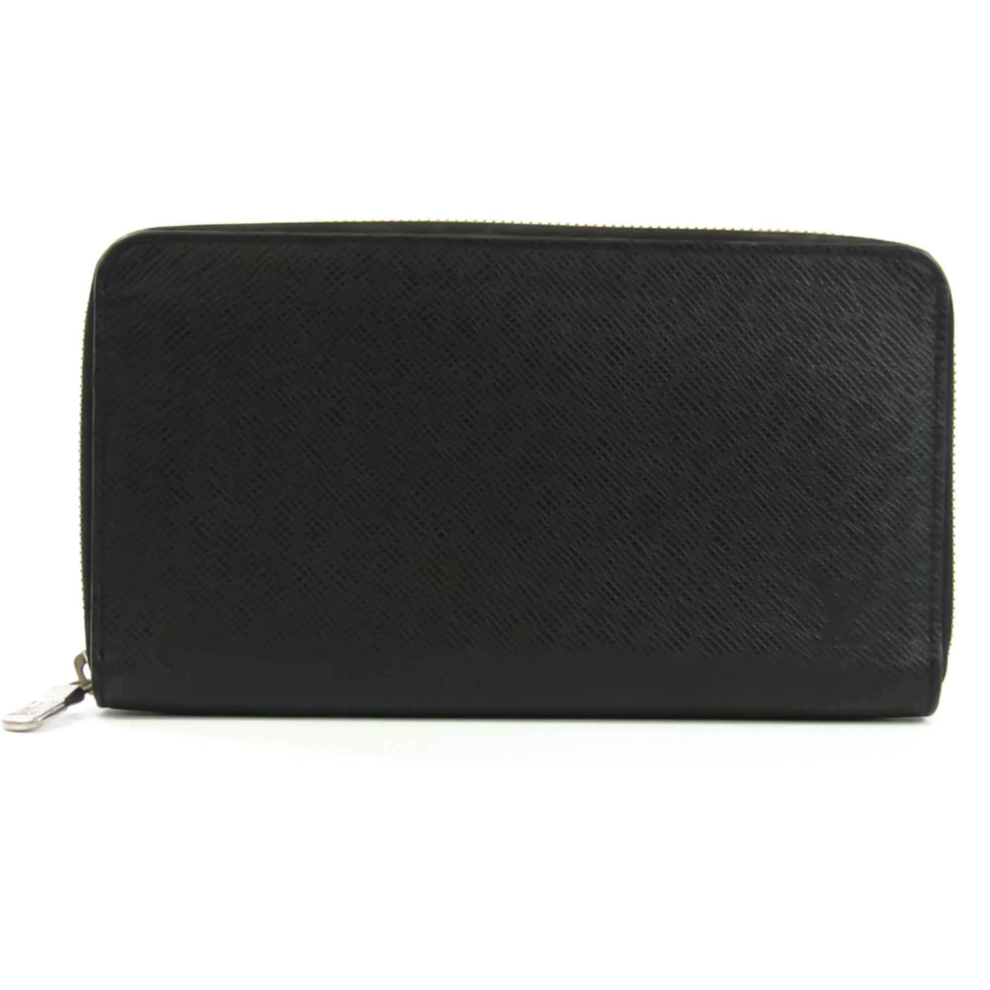 Louis Vuitton Black Taiga Leather Zippy Organizer XL Travel Wallet Clutch  861485