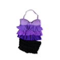 thumbnail image 1 of Bandeau de 2 piezas con falda con volantes Ombre Island Escape para mujer, Púrpura, 12 Island Escape Bandeau, 1 of 2