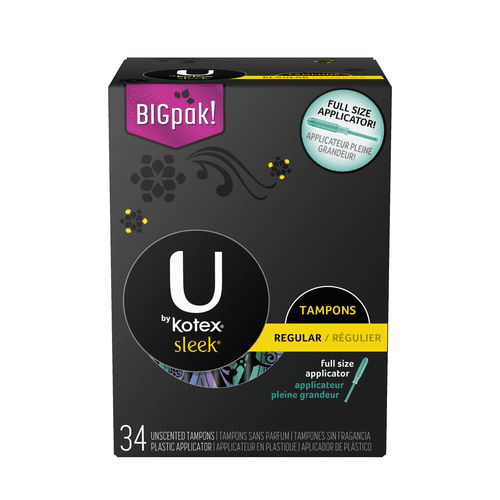 U by Kotex Sleek Tampons Regular