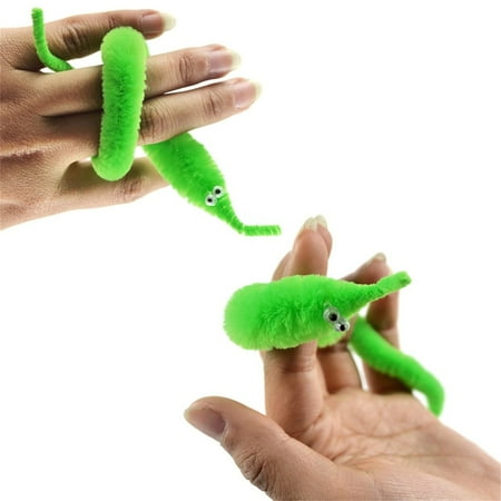 1pcs magic twisty worm wiggle moving sea horse kids trick toy
