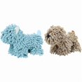 thumbnail image 1 of wonima44 2 PCS Fuzzy Ball Hand Towel,Cartoon Puppy Chenille Hand Towel Plush,Cute Decorative Hand Towels,Hand Towel with Hanging Loop,for Bathroom, Office, Fingerprint Lock Door Handle, Blue+brown, 1 of 1