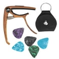 thumbnail image 3 of Guitar Pick, Premium-Grade Zinc Strong Spring Picks Holder, For Ukuleles Guitar Mandolins Practice And Performance Wood Color, 3 of 8