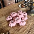thumbnail image 3 of 6pack 2.95 Inch Foam Artificial Mini Pumpkins Small Fake Pumpkins with Stem Bowl Filler Table Centerpiece Ornaments for Halloween Thanksgiving Autumn Farmhouse Home Party Decor, 3 of 4