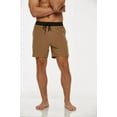 thumbnail image 4 of Tyhengta Men's Swim Trunks Quick Dry Beach Shorts with Zipper Pockets and Mesh Lining Black Khaki 36, 4 of 8