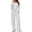 #1 Light Gray, variant on Womens 2 Piece Outfits Long Sleeve Ruching Top Wide Leg Pants Matching Lounge Set Drawstring Pockets Pink Casual Sweat Suit