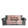 thumbnail image 2 of Creative Products Flower Skull 50 x 60 Coral Fleece Blanket, 2 of 3