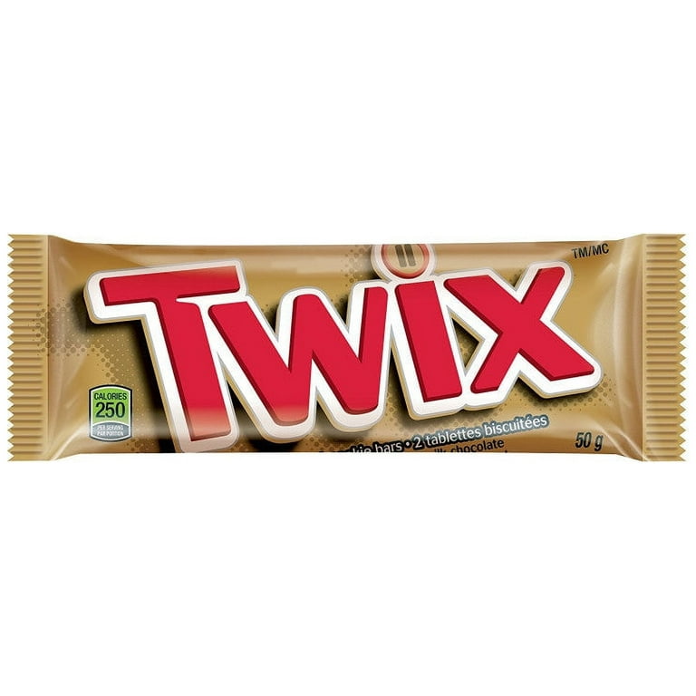 Twix Chocolate Cookie Candy Bars, 50 g, 36/BX