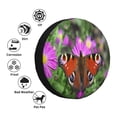 thumbnail image 4 of Gukieu Peacock butterfly Print Car Tire Cover, Adjustable Waterproof and Dustproof Tire Protection Cover, Suitable for SUV, Truck, Van-14 inch, 4 of 6