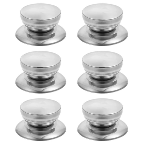 6Pcs Stainless Steel Pot Lid Handle Heat-resistant Cookware Replacement Knob
