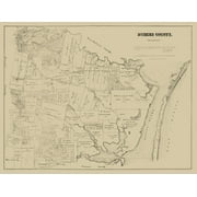 Nueces County Texas - Walsh 1879 - 23.00 x 29.70 - Glossy Satin Paper