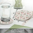 thumbnail image 5 of Thirstystone Pretty Coquette 4-Pack Round Stone Coasters, 5 of 7