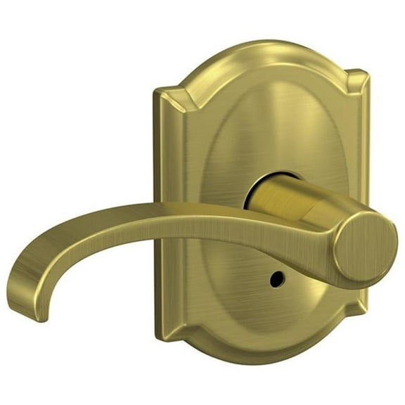 Schlage Fc21-Wit-Cam Custom Whitney Passage & Privacy Door Lever Set - Brass