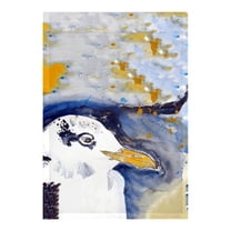 Betsy Drake FL293 12.5 x 18 in. Gull Portrait Right Flag