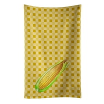 Carolines Treasures BB7198KTWL Corn on Basketweave Kitchen Towel 15 X 28" multicolor