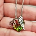 thumbnail image 5 of Rainbows Bridge Crystal Pendant Necklace Pet Loss Jewelry Cat Memorials Gifts, 5 of 7