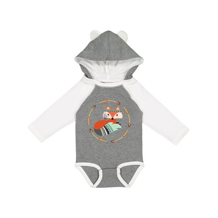

Inktastic Tribal Arrow Woodland Fox Gift Baby Boy or Baby Girl Long Sleeve Bodysuit