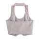 thumbnail image 3 of HH TRAF Trajes elegantes de verano para mujer, cuello colgante sólido, sin mangas, espalda descubierta, chaleco corto de un solo pecho, blusas, ropa de calle para mujer, 3 of 4