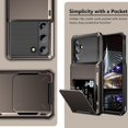 thumbnail image 6 of for Galaxy S23 Wallet Cover 4-Card Credit Card Holder ID Slot Scratch Resistant Dual Layer Hybrid Protective Hard Shell Rugged TPU Bumper Armor Case for Samsung Galaxy S23 6.1 inch Gun, 6 of 14