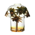 thumbnail image 3 of Sunshine Island Hawaiian Shirts For Men, Summer Short-Sleeve Relaxed-Fit Button-Down Shirts 3x-Large, 3 of 9