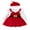 Red, variant on Gupgi 2pcs Baby Girl Christmas Outfits Infant Long Sleeve Romper Red Velvet Suspender Skirt Knotted Hat