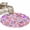 pink, variant on Spring Floral Round Area Rug 3Ft Washable Small Circle Rugs for Kitchen Entryway, Retro Watercolor Flowers Leaves Plants Purple Non-Slip Carpet Floor Mats Indoor Outdoor Carpet Runner Home Decor