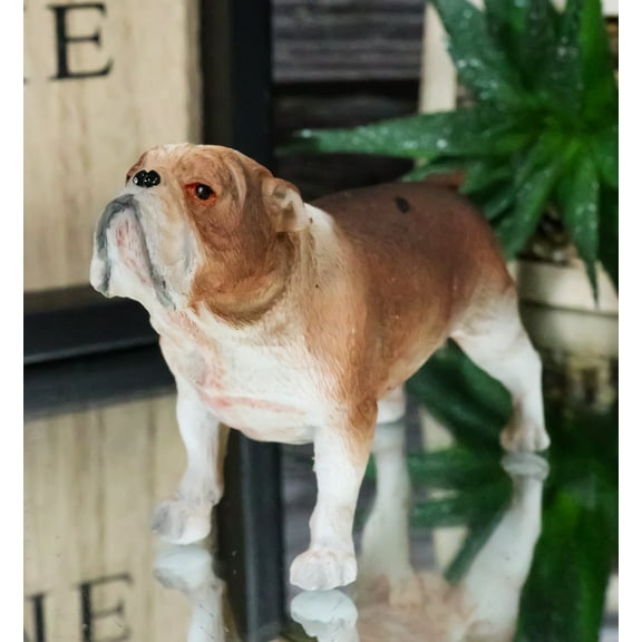 American Pedigree Dogs Lifelike Bulldog Bull Puppy Dog Miniature Figurine
