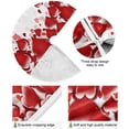 thumbnail image 2 of FMSHPON Valentine's Day Hearts Xmas Christmas Tree Skirt Stand Mat for Holiday Party Decoration Indoor Outdoor 48 inches, 2 of 6