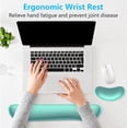 thumbnail image 5 of Ergonomic Gel Memory Foam Keyboard Wrist Rest & Mousepad Rests for Computer, Wrist Rest for Typing, Laptop, and Mouse Desk Pads Support Hand and Arm, 2 Piece Pad for Office and Travel, 5 of 7