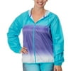 Women's Plus Ombre Windbreaker Jacket